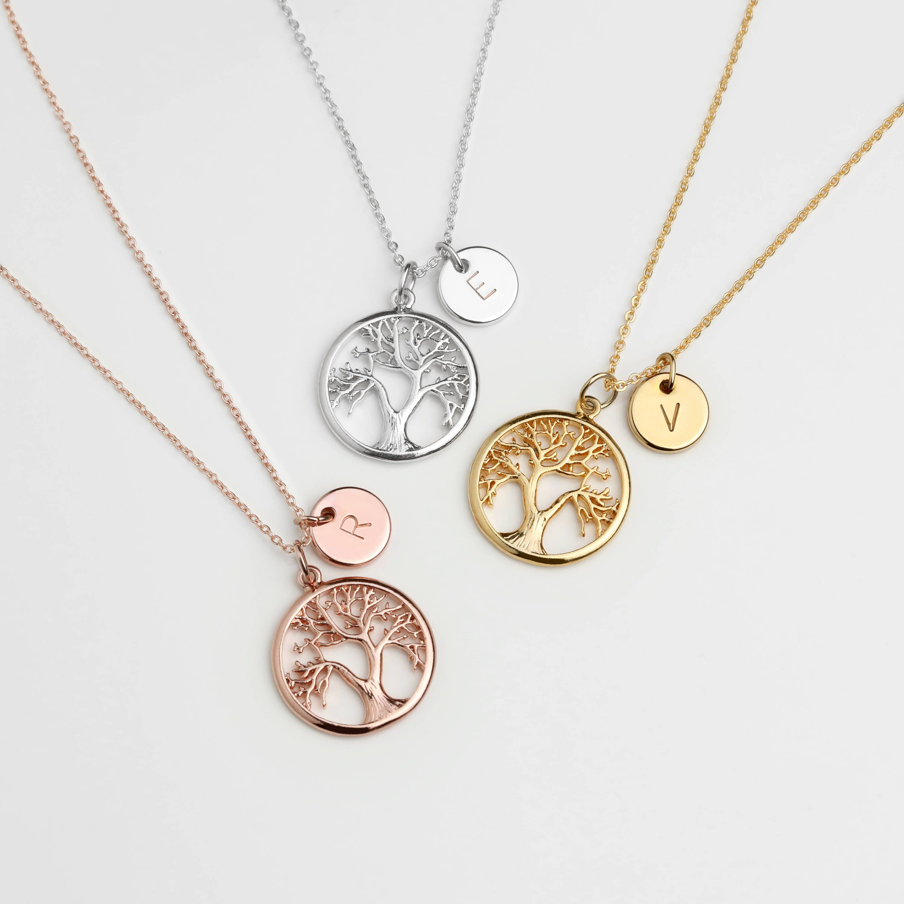 mothers day family tree necklace