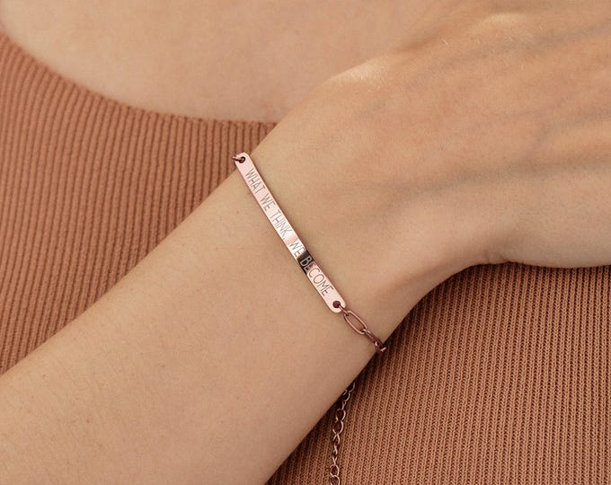 Personalized Gifts for Her, Custom Bracelets for Women, Handmade Jewelry, Engraved Personalized Jewelry Bracelet , Keepsake Jewelry