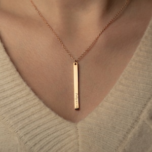Minimalist Personalized Necklace for Women Gift Custom Engraved Anniversary Summer Jewelry Gifts for Her Personalized Gift
