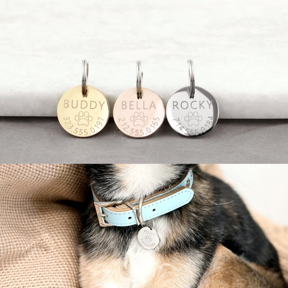 dog collar name tag
