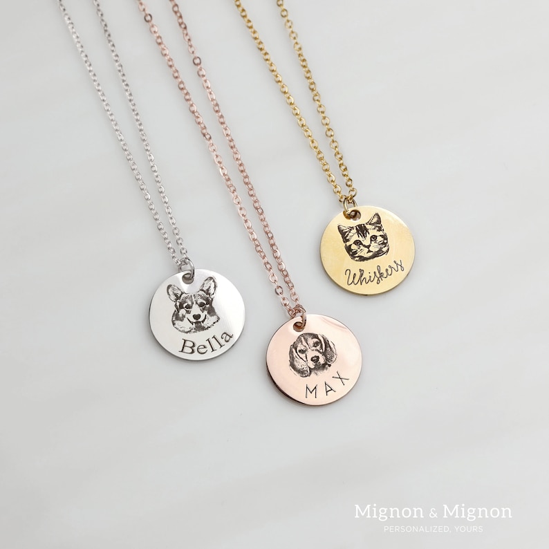 Custom Dog Mom Necklace, Pet Memorial Gift for Her, Personalized Cat Lover Cat Loss of Dog, Pet Lover Gifts, Mother's Day Gift for her image 3
