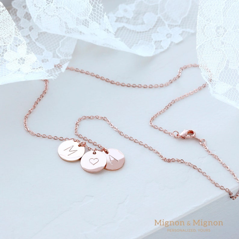 Personalized Gifts for Her Mother's Day Custom Unique Initial Letter Necklace Unique Mom Gifts engraved Jewelry for Her Women Girls Couple image 5