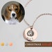 Dog Memorial Gift Pet Personalized Gift for Her Pet Memorial Necklace Pet Loss Dog Christmas Gifts Remembrance Necklace for Women -LCN-AP