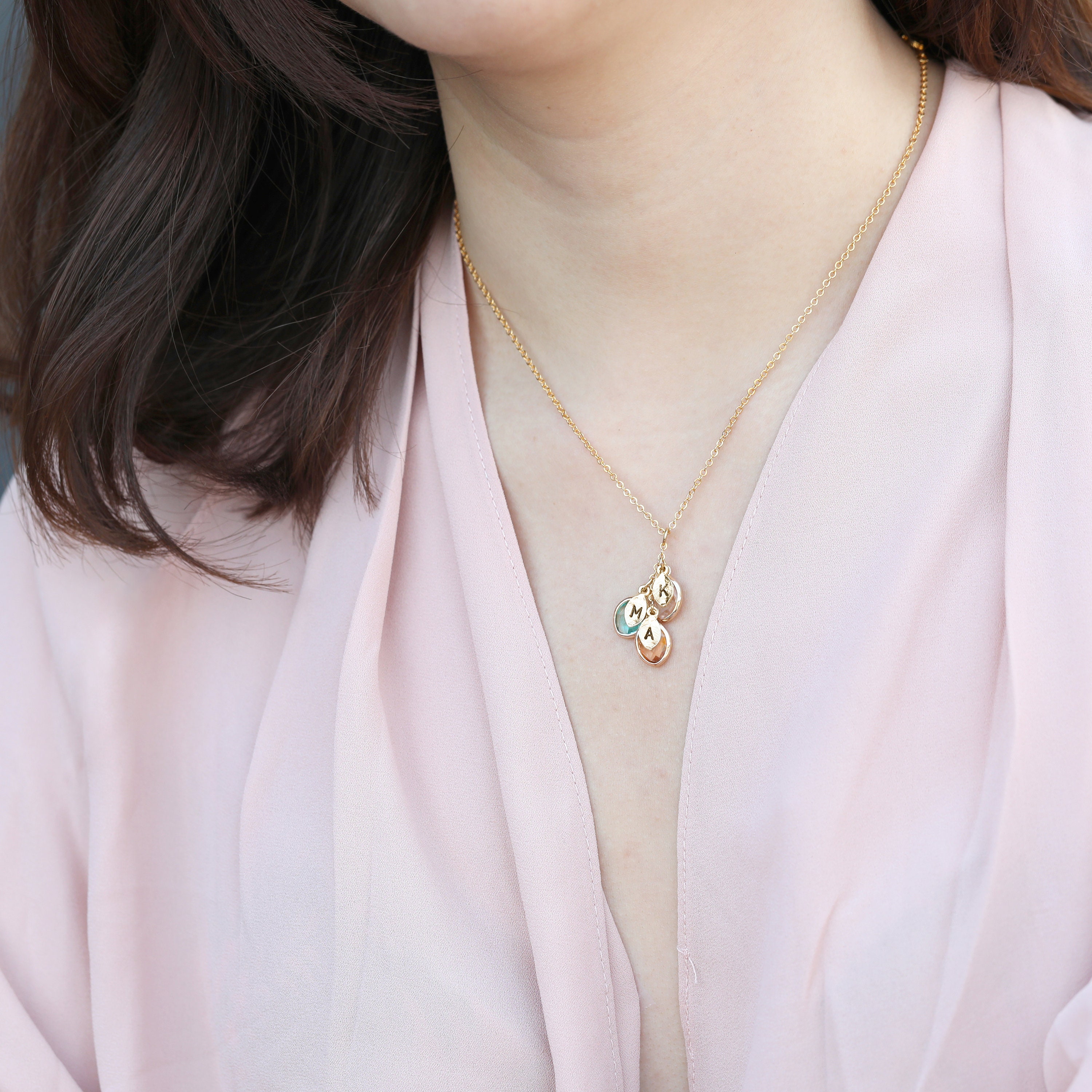Birthstone Necklace for Mom Necklace 