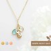 Birthstone Necklace for Mom Necklace Mother of the Bride Gift Birthday Handmade Jewelry for Women New Mom Gift - BSON-L-D 