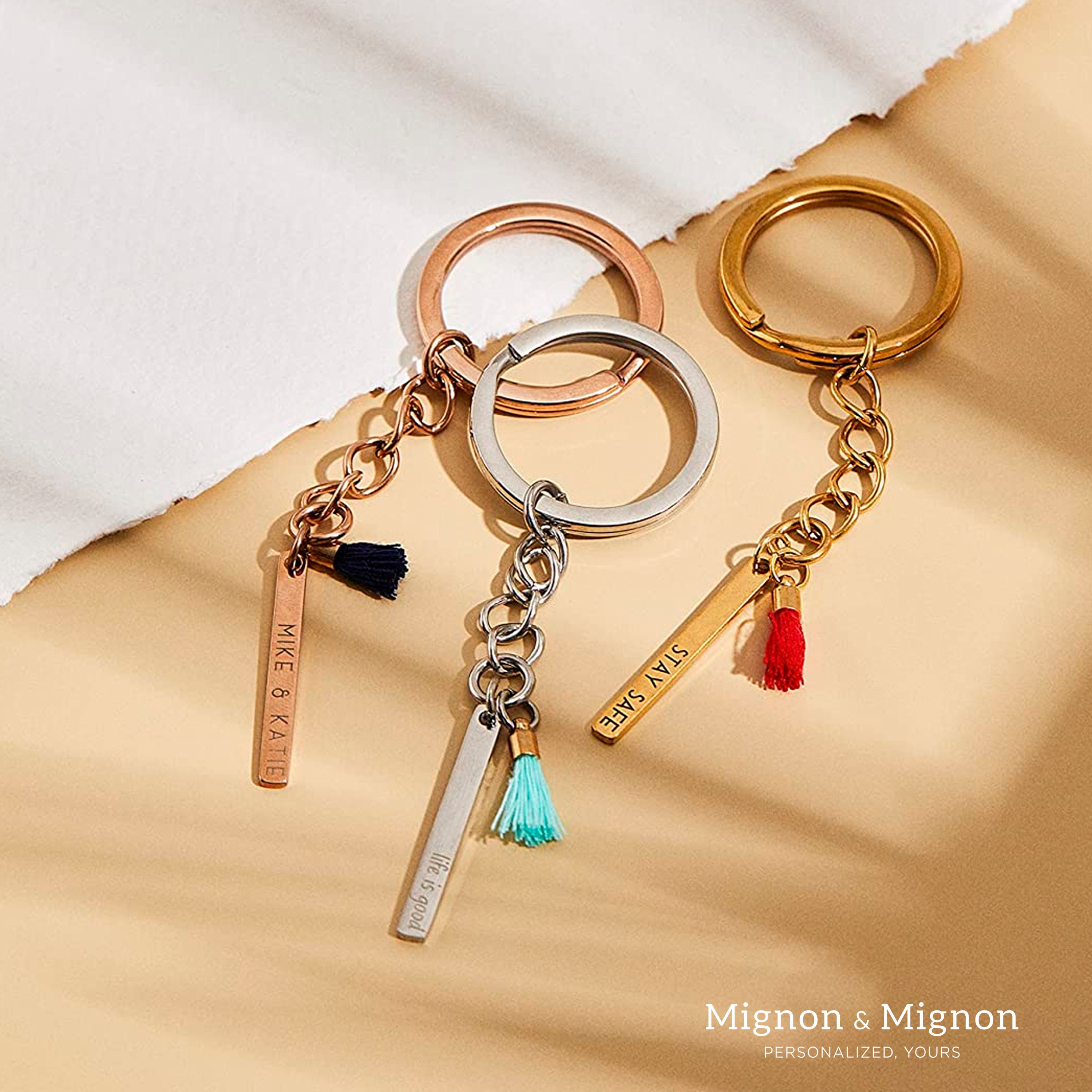 Personalized Cute Tassel Keychain for Women Custom Key Ring Car Key  Accessories Name Charm Mothers Day in Law New Mom Family Gifts 