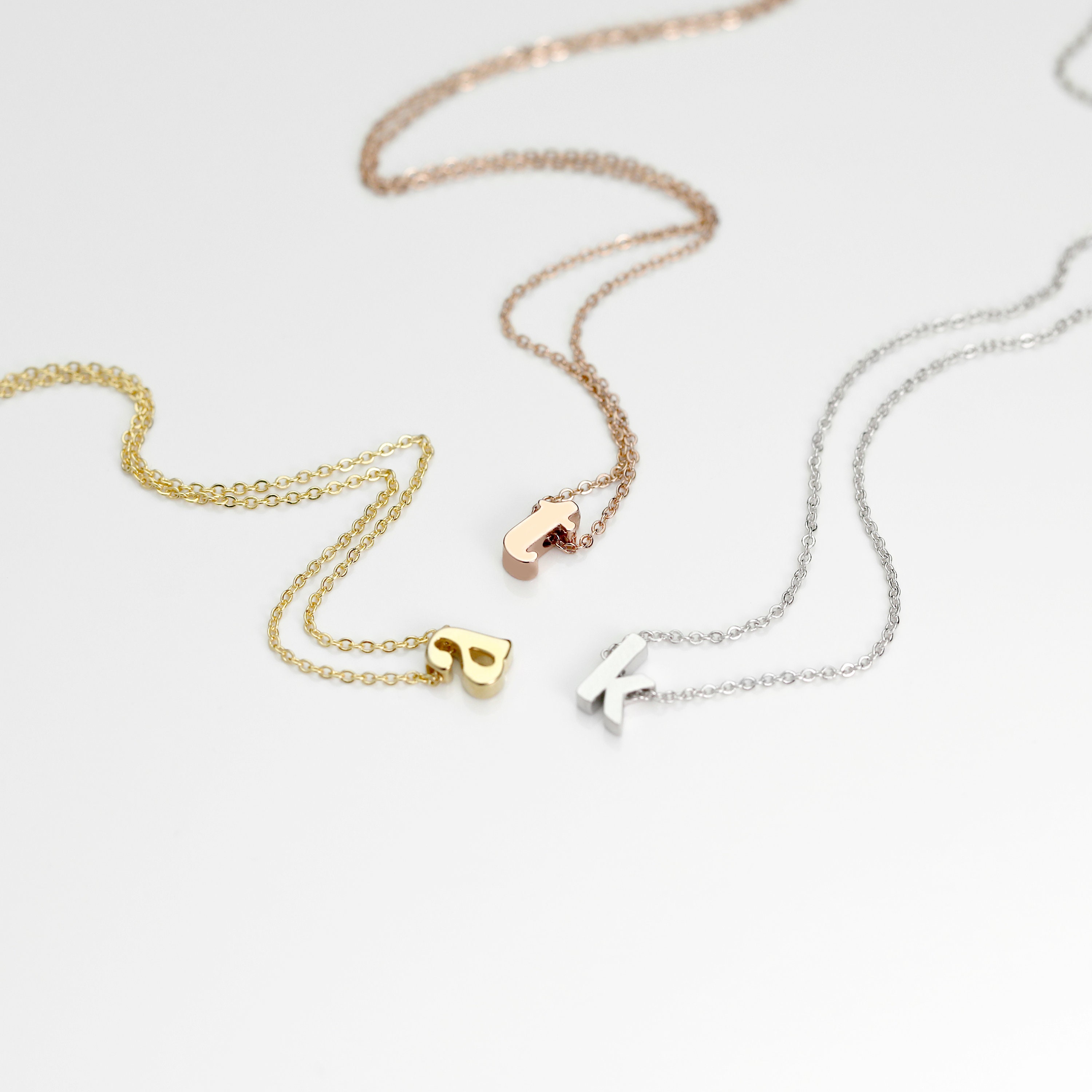 Dainty Initial Name Necklace for Women 