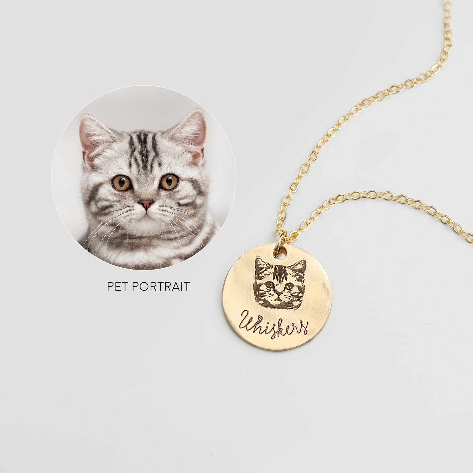 Pet Portrait Necklace