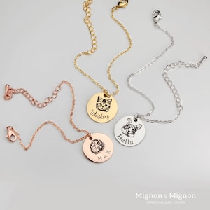 These custom pet portrait bracelets feature engraved pendants in multiple finishes, creating a unique keepsake for pet parents. Celebrate the bond with furry friends, making it an ideal remembrance piece or gift for special occasions like Mothers Day