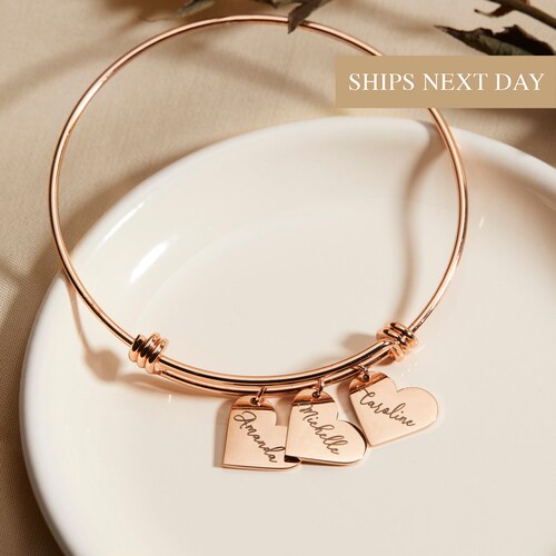 Heart Shaped Charm Bracelet 