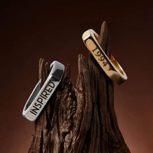 Custom Name Signet Rings for Women Couples Promise Ring Friendship Matching Ring Stackable Gifts For Her Birthday Gift for mom