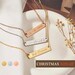 Personalize Engraving Bar Necklaces for Women Personalized Jewelry Custom Name Necklace Christmas Gift Her Dainty Minimalist Necklace -4N