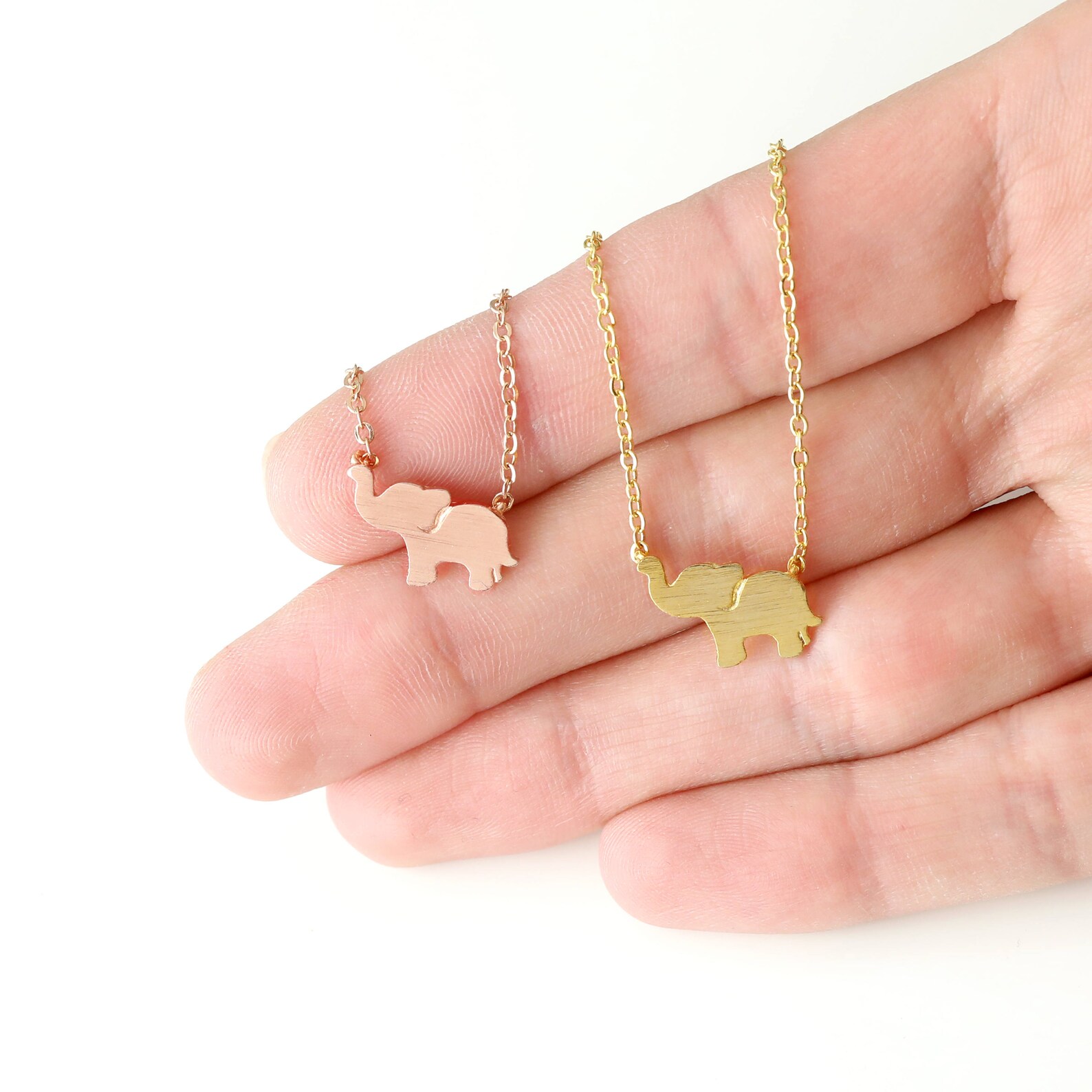 Personalized Elephant Necklace Elephant Jewelry Kids Jewelry Etsy