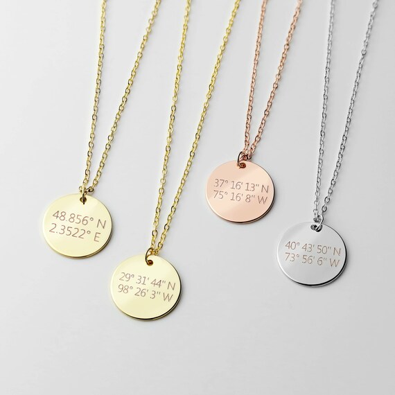 coordinates necklace tiffany's