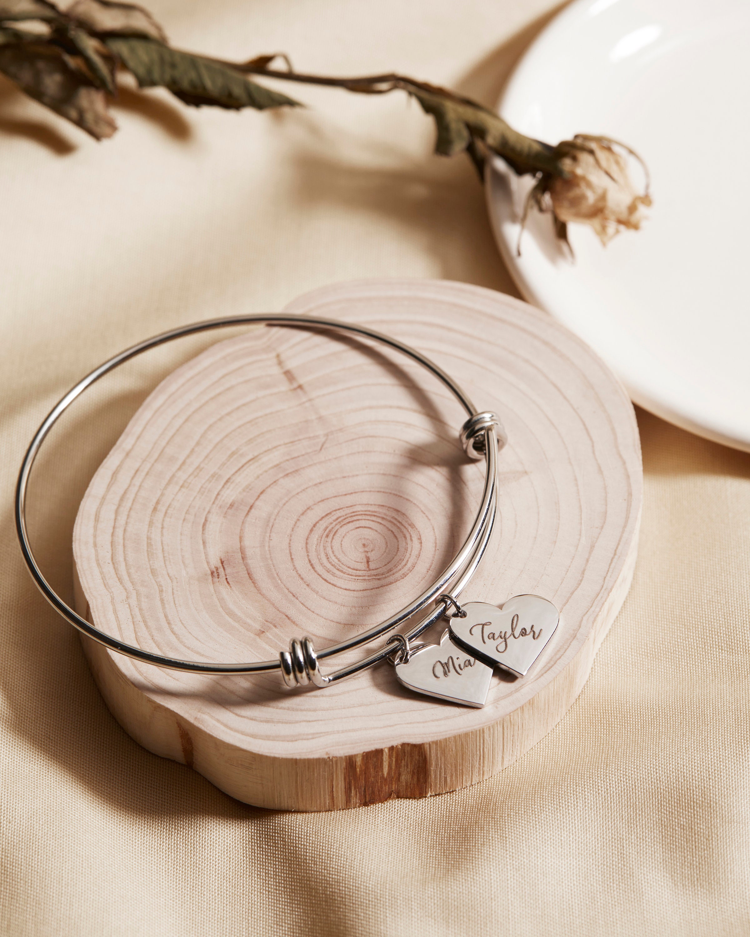 Heart Shaped Charm Bracelet 