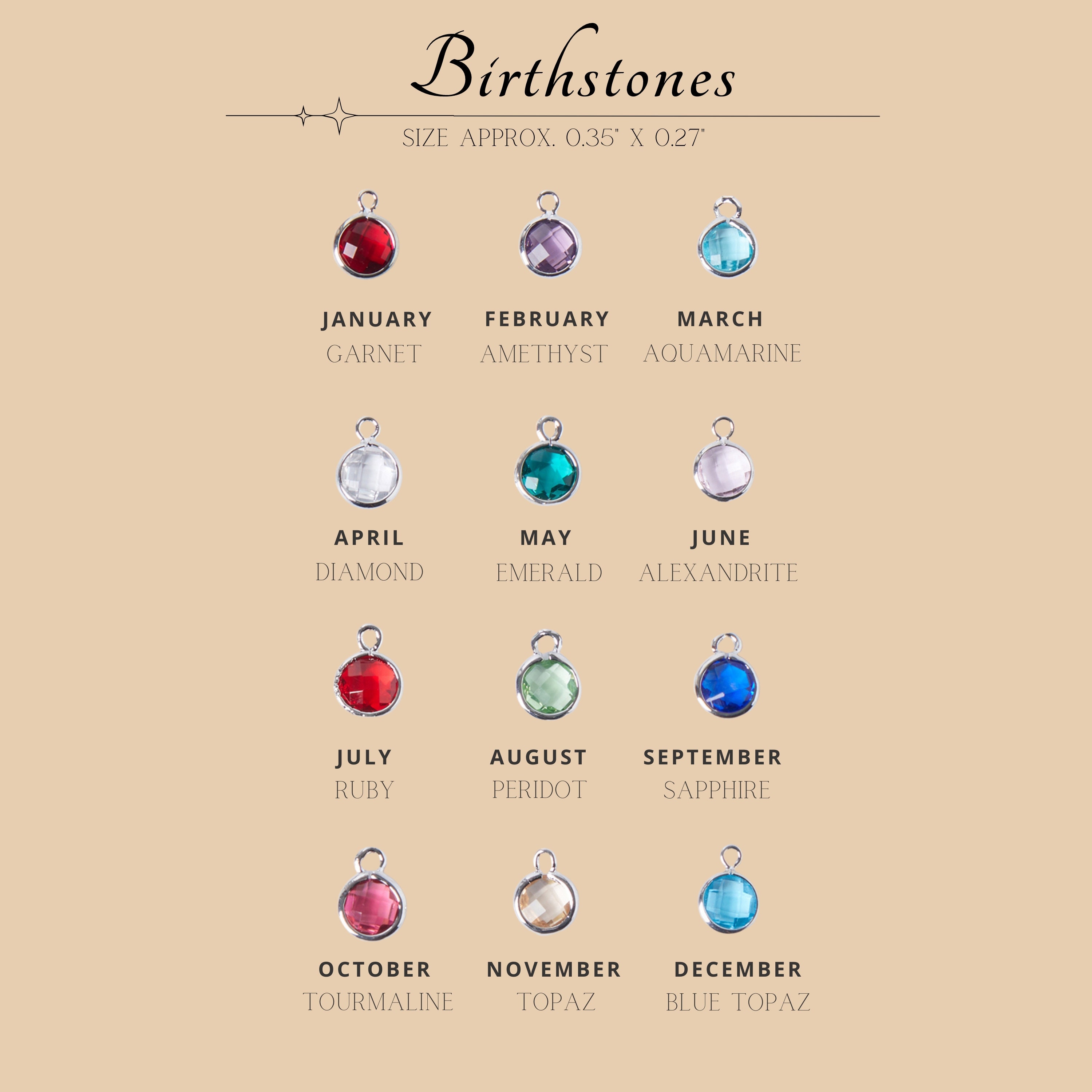 Mom Birthstone Name Necklace, Gift for Her, Multiple Birthstone Grandma ...