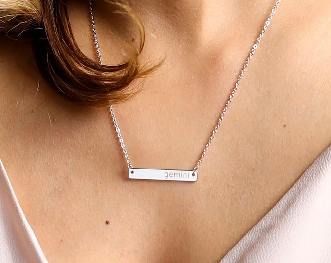 Coordinates Necklace Personalized Necklace Latitude Longitude Necklace Bar Necklace Best Friend Gifts Gold Name Necklace Gift for Her