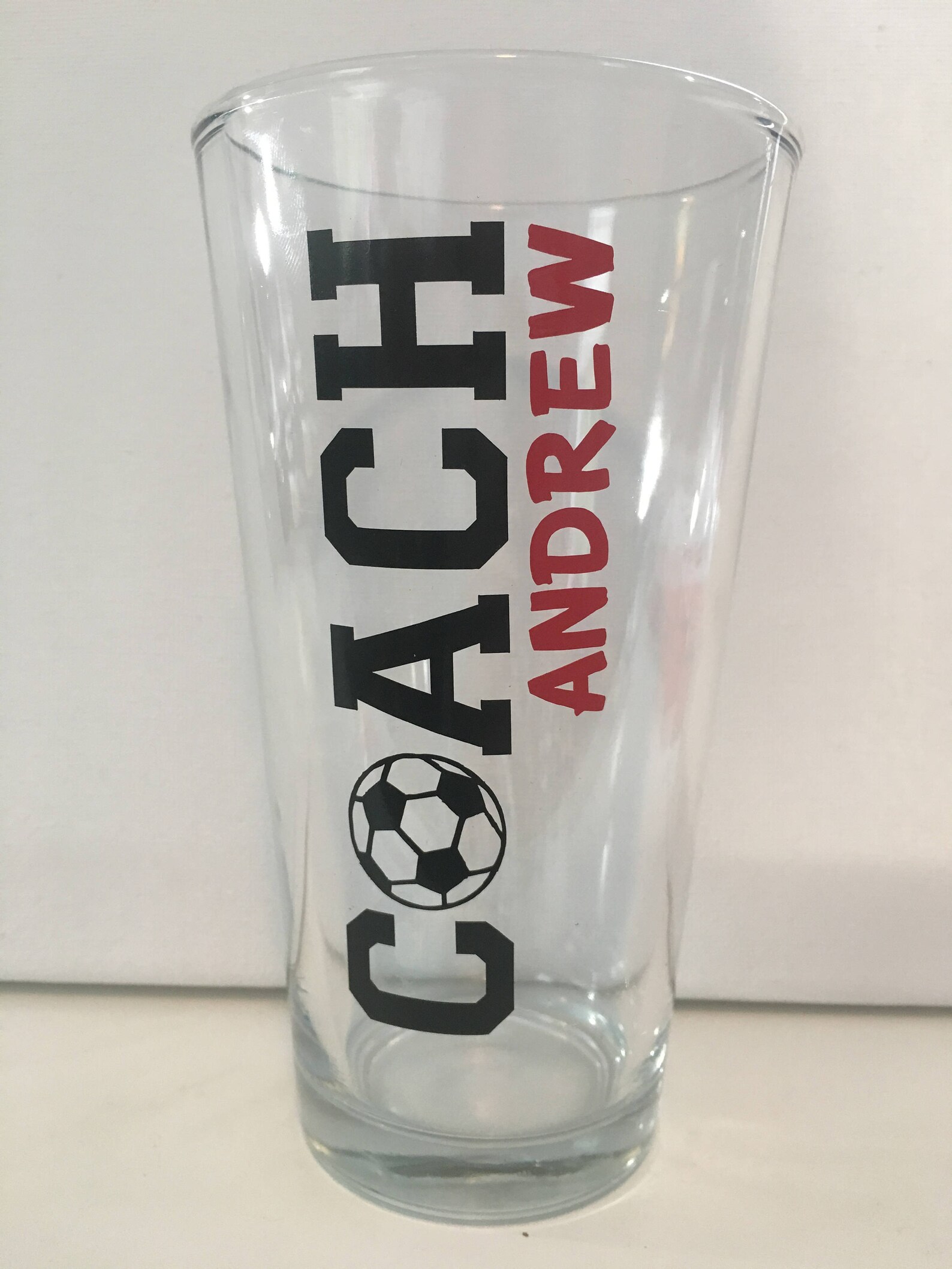 COACH PINT GLASS Baseball Coach Beer Glass Basketball Etsy