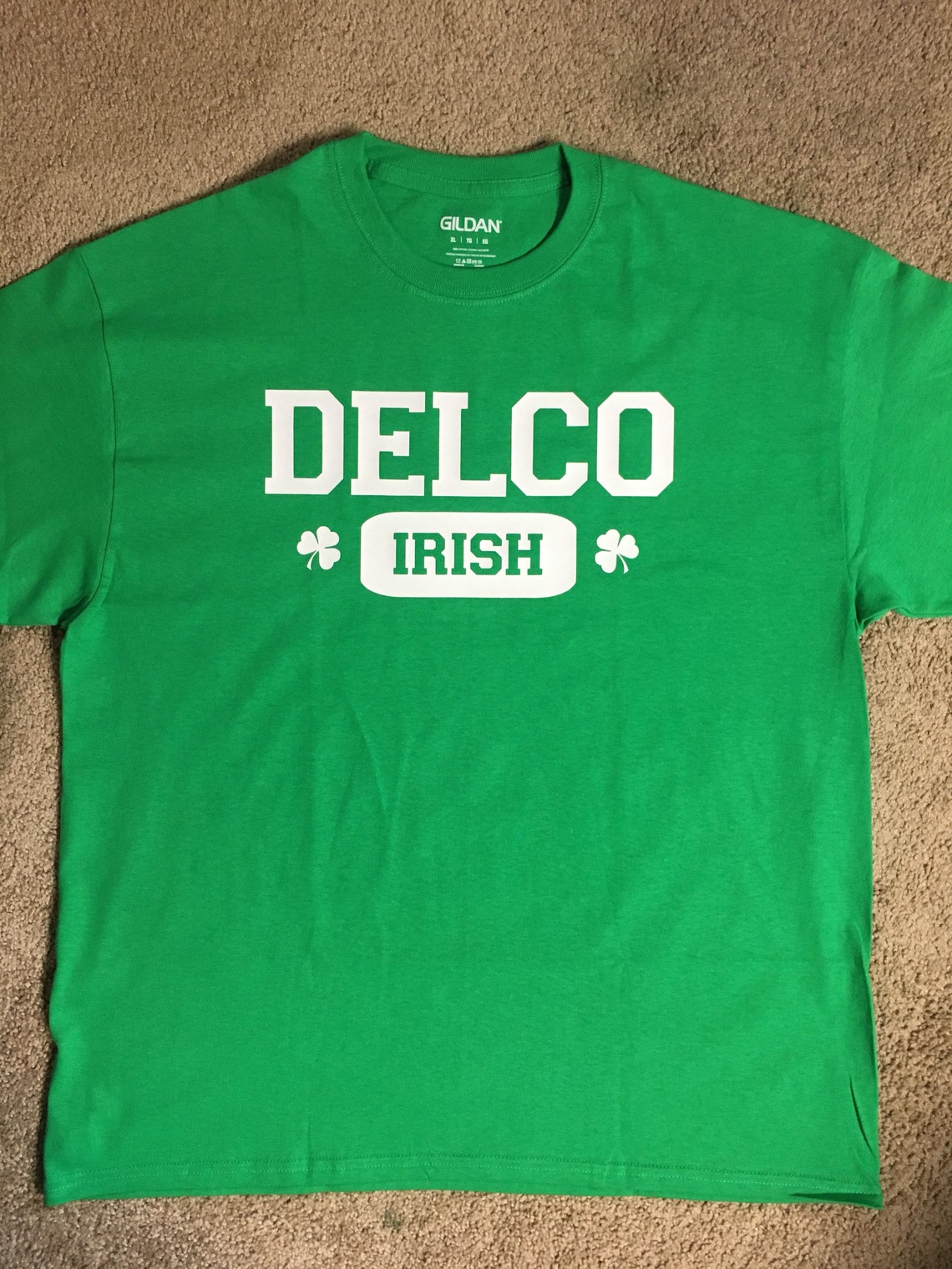 DELCO t-shirt FREE SHIPPING Delco teeshirt st. patty's day | Etsy