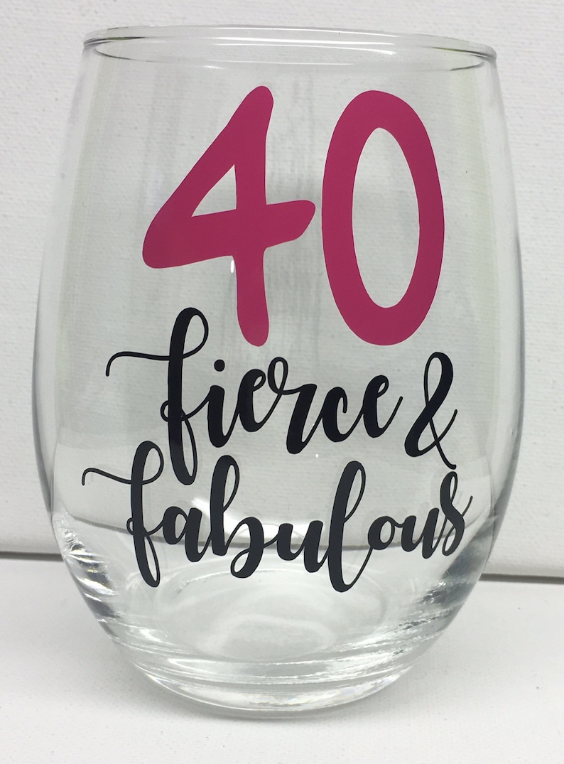 40 Fierce and Fabulous Fourty Fierce and Fabulous 40 wine | Etsy