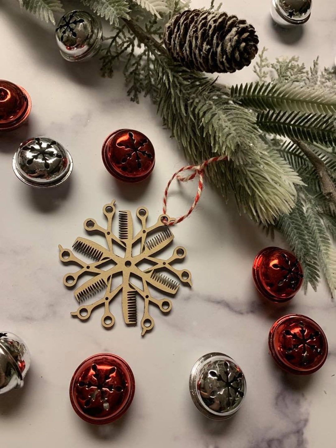 Christmas Ornament Scissors with Comb - Affaire d'Eau