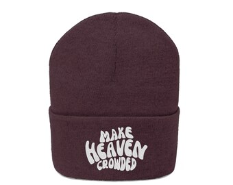 Gorro "Haz que el cielo se llene", gorro cristiano, gorro de Jesús, gorro "Todas las cosas buenas", gorro de invierno, regalo para él, regalo para ella.