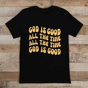 GOD IS GOOD All The Time v-neck boho christian tee, boho christian shirt, christian hippie, boho graphic tee, cute graphic shirt