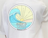 SALT AND LIGHT. Christian beach tee, Christian t-shirt, Trendy Christian tee,  comfort colors tee, christian tshirts, salt life shirt, beach