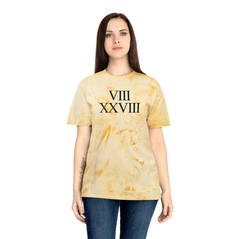 VIII XXVIII Romans 8:28 Christian Tee Bible Verse T-shirt image 8