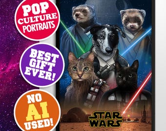 Custom STAR WARS Pet Portrait (Digital)