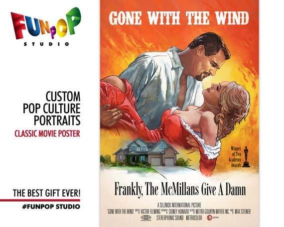 CLASSIC MOVIE POSTER Custom Portrait, Custom Recreated Movie ...
