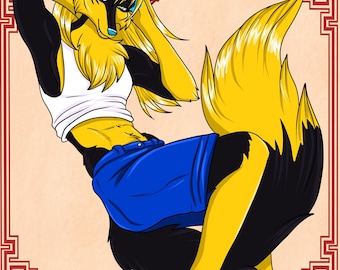 Full-body character flat color