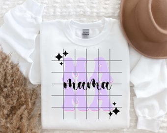 MAMA PNG sublimatie ontwerp voor shirts, Instant downloads, afdrukbare Mama naam afbeelding voor mokken, Mama Cute bloemen sublimeren PNG clip art
