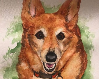 Custom Watercolor Animal Portrait