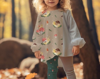 Girl Shirt Mock-up, Photoshop Mockup, Procreate Mockup, Realistic Kids Clothes Mockup, Realistic Sweater, Pants, Leggings, Tunic