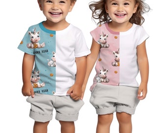 Kids shirt mock-up, Photoshop mockup, Procreate mockup, Realistic kids clothes mockup, Realistic girl, set,