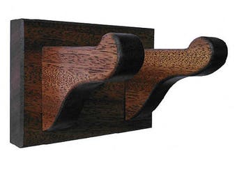 Mahogany Wooden Guitar Hanger Wall Mount Display