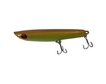 Handmade Wooden Fishing Lure - Large 7" Bullfrog
