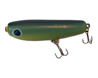 Handmade Wooden Fishing Lure - Top Water Popper Shiner