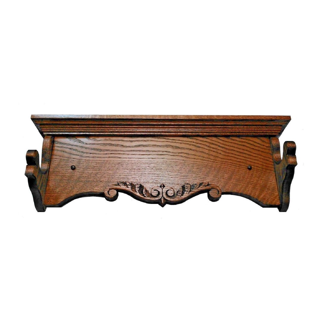 Single Rifle Table Rack Hand Carved Oak Wooden Single Gun Rack Rifle Shotgun Heritage Wall ...