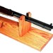 Oak Wooden Gun Rack Stand Antique Rifle Shotgun Presentation Table Top ...