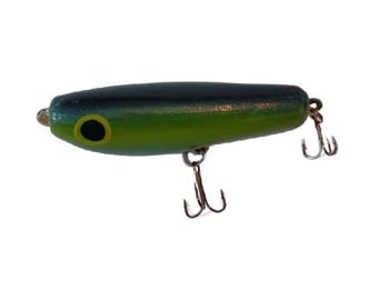 Handmade Wooden Fishing Lure - Top Water Popper Shad