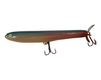 Handmade Wooden Fishing Lure - Surface Skater Shiner Minnow Color