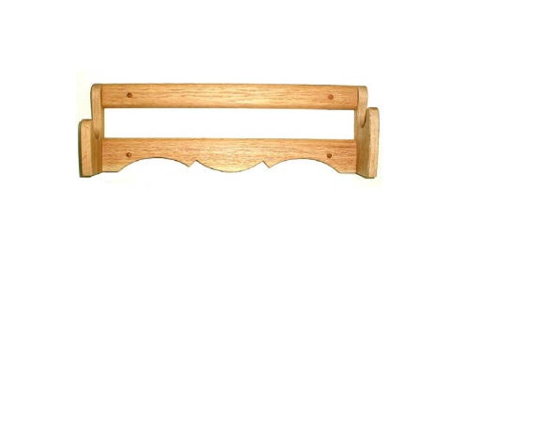 Oak Wooden Single Gun Rack Rifle Shotgun Wall Mount Display Etsy