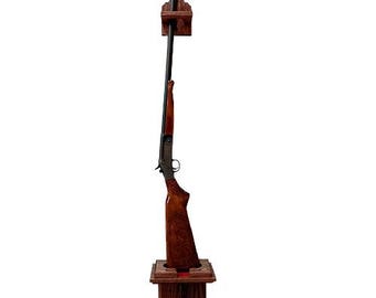Single Oak Vertical Gun Rack