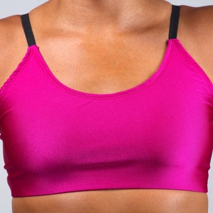 Cage Bralette in Celine Fuschia