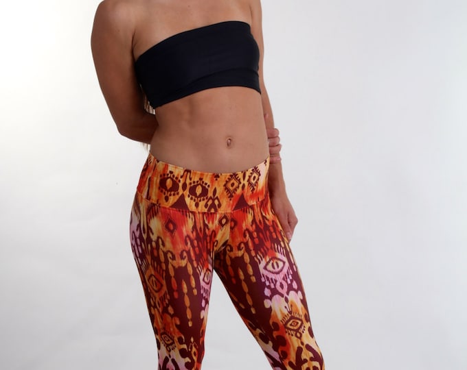 Yoga Leggings, Gym Leggings, Fun Leggings - Style #018 Leggings in Shiloh