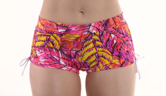 Pantalones cortos de botín en palmas rosas | Etsy México