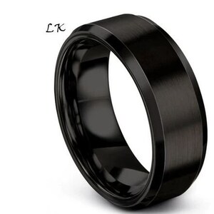 Classic Men's Stainless Steel Ring Brushed Surface Wedding Band Unisex Engagement Jewelry