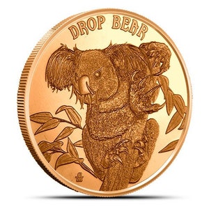 1 oz Copper Cryptid Creatures Drop Bear Round New